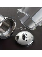 Vastagított üveg teáskanna