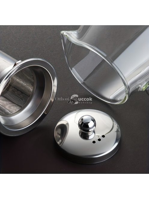 Vastagított üveg teáskanna