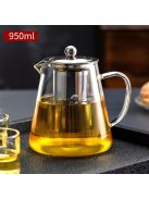Vastagított üveg teáskanna