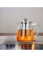 Vastagított üveg teáskanna