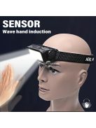 Újratölthető LED fejlámpa hullámmérővel, 4 üzemmóddal