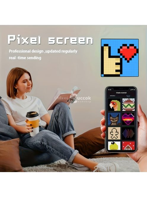 LED Pixel kijelző, programozható LED képernyős éjszakai fény