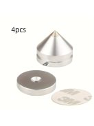 4 db nagy fémtüskéből álló készlet, réz és alumínium hangfalak számára