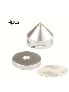   4 db nagy fémtüskéből álló készlet, réz és alumínium hangfalak számára