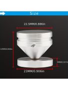 4 db nagy fémtüskéből álló készlet, réz és alumínium hangfalak számára