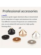 4 db nagy fémtüskéből álló készlet, réz és alumínium hangfalak számára