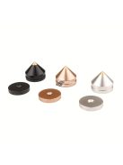 4 db nagy fémtüskéből álló készlet, réz és alumínium hangfalak számára