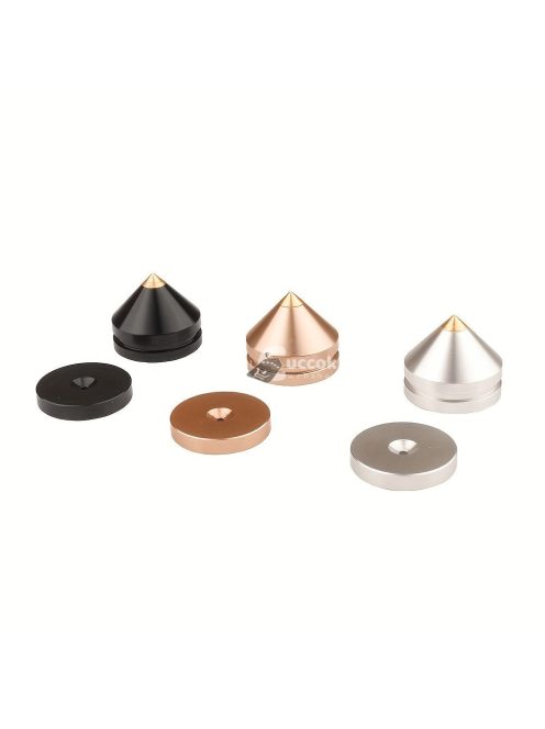 4 db nagy fémtüskéből álló készlet, réz és alumínium hangfalak számára