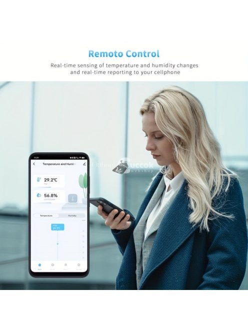 Wifi-s Mini Beltéri Hőmérséklet- És Páratartalom-mérő