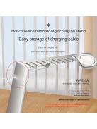 Rozsdamentes Acél Apple Watch Töltőállvány Szíjrendezővel