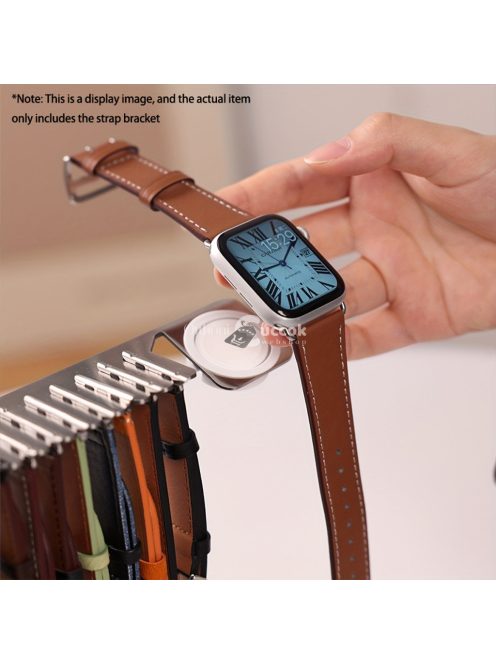 Rozsdamentes Acél Apple Watch Töltőállvány Szíjrendezővel