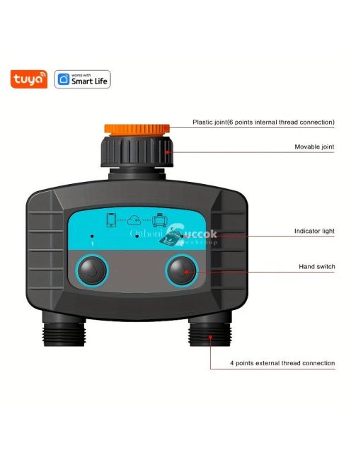 Smart Öntöző Időzítő Vezérlő, Vezeték Nélküli Kerti Öntözőrendszer, Alkalmazás Vezérléssel