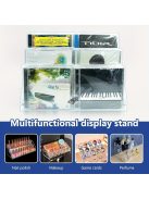 1db Átlátszó Akril 3 Szintes CD Tároló Állvány