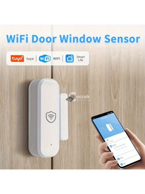 Intelligens Ajtóérzékelő 2.4G WiFi Biztonsági Riasztó Ajtókhoz