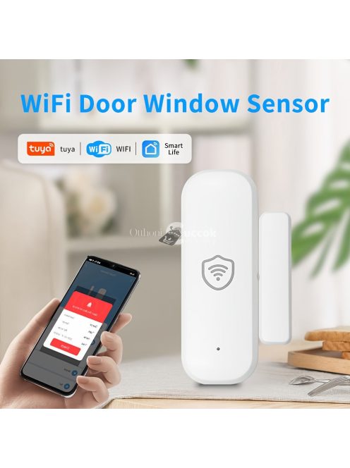 Intelligens Ajtóérzékelő 2.4G WiFi Biztonsági Riasztó Ajtókhoz