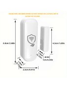 Intelligens Ajtóérzékelő 2.4G WiFi Biztonsági Riasztó Ajtókhoz