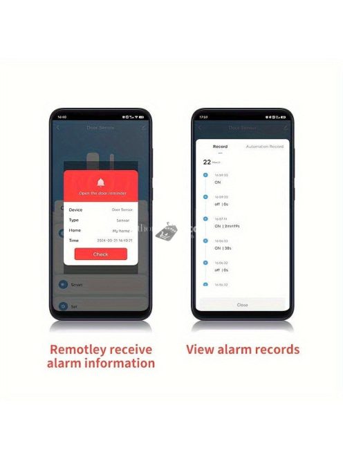 Intelligens Ajtóérzékelő 2.4G WiFi Biztonsági Riasztó Ajtókhoz