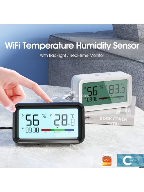 WIFI Intelligens Hőmérséklet- és Páratartalom-érzékelő