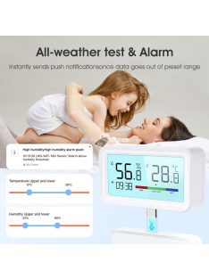   WIFI Intelligens Hőmérséklet- és Páratartalom-érzékelő