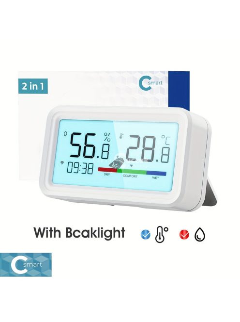 WIFI Intelligens Hőmérséklet- és Páratartalom-érzékelő