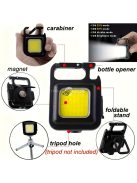 1 db újratölthető mini LED-es zseblámpa