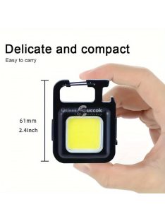 1 db újratölthető mini LED-es zseblámpa