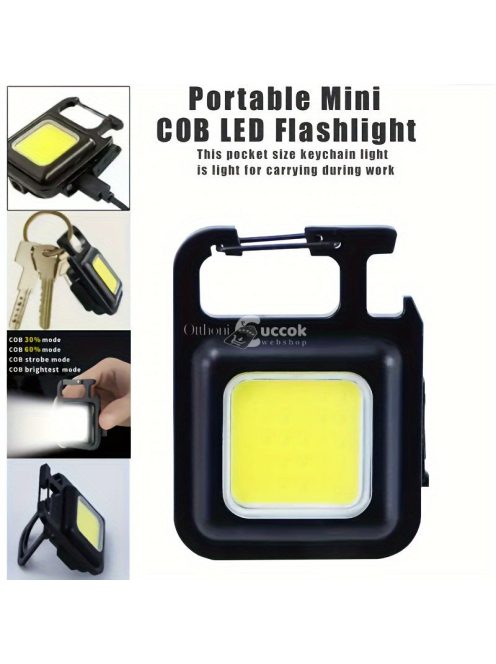 1 db újratölthető mini LED-es zseblámpa