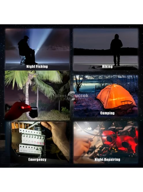 1 db újratölthető mini LED-es zseblámpa