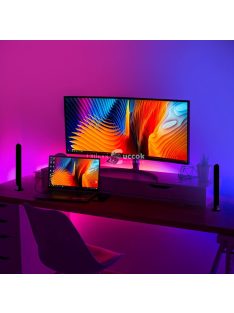 1 készlet Intelligens LED Fénysáv RGB megvilágítással