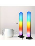 1 készlet Intelligens LED Fénysáv RGB megvilágítással