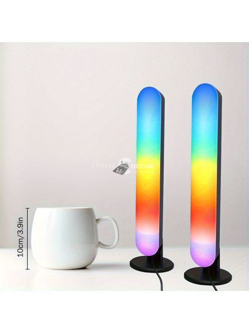 1 készlet Intelligens LED Fénysáv RGB megvilágítással