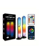 1 készlet Intelligens LED Fénysáv RGB megvilágítással