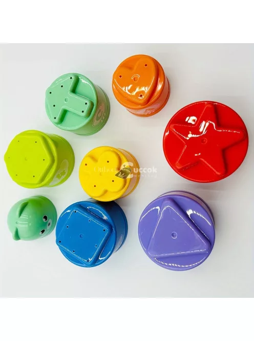 Szines pohár pakoló játék