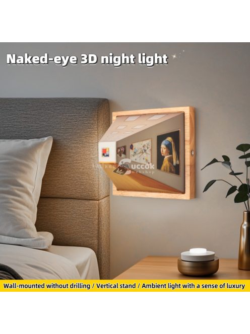 Szabad szemmel látható 3D-s vizuális éjszakai fény