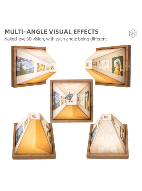 Szabad szemmel látható 3D-s vizuális éjszakai fény