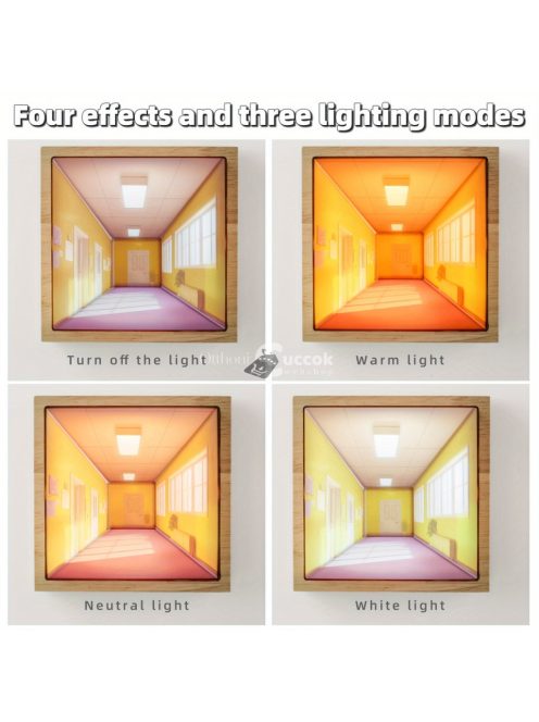 Szabad szemmel látható 3D-s vizuális éjszakai fény