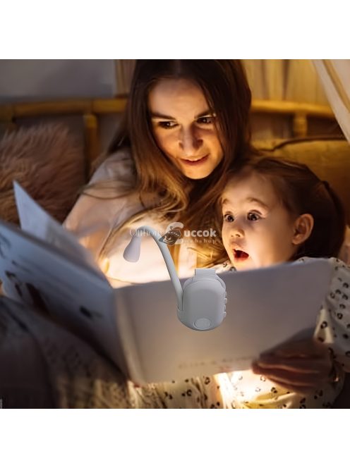 Új Mini Hordozható Csipeszes Könyv Lámpa Állítható Fényerővel Három Színben