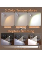 Új Mini Hordozható Csipeszes Könyv Lámpa Állítható Fényerővel Három Színben