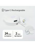 Új Mini Hordozható Csipeszes Könyv Lámpa Állítható Fényerővel Három Színben