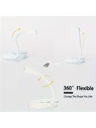 Új Mini Hordozható Csipeszes Könyv Lámpa Állítható Fényerővel Három Színben