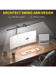 2 az 1-ben Ultra széles dupla fejű LED asztali lámpa