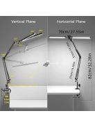 2 az 1-ben Ultra széles dupla fejű LED asztali lámpa