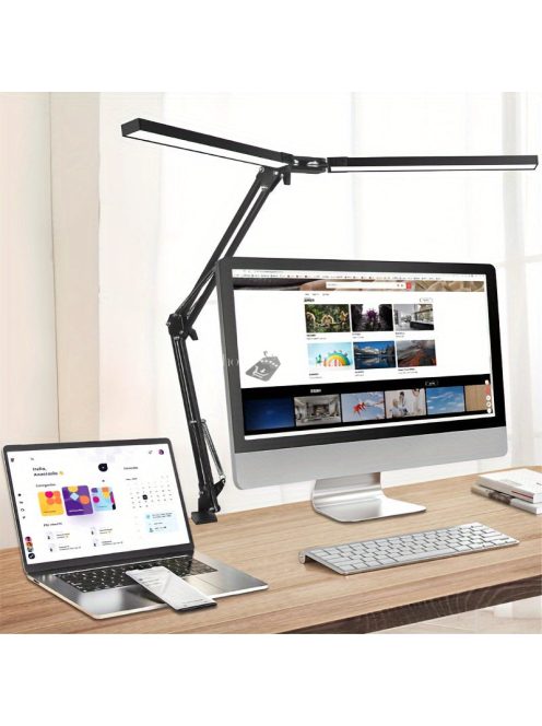 2 az 1-ben Ultra széles dupla fejű LED asztali lámpa