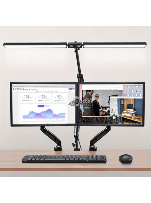 2 az 1-ben Ultra széles dupla fejű LED asztali lámpa