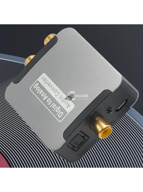 Optikai Rca audio konverterhez erősítő adapter