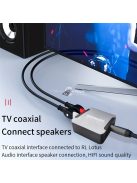 Optikai Rca audio konverterhez erősítő adapter