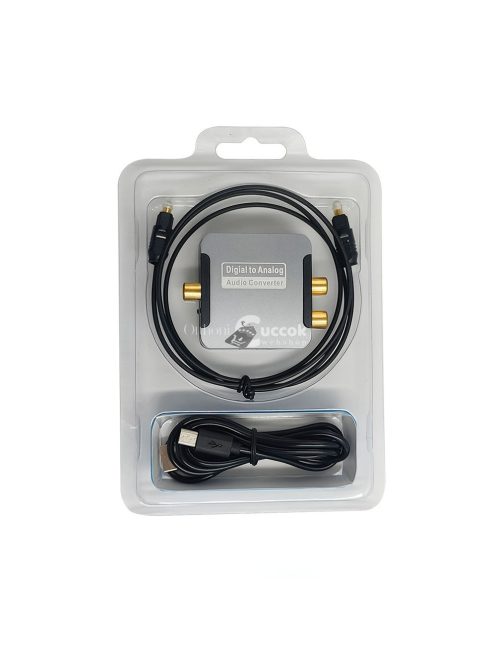 Optikai Rca audio konverterhez erősítő adapter