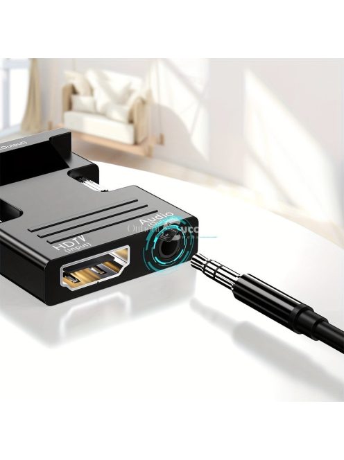 HDTV-VGA adapter konverter 1080P felbontással és 3.5mm audio kimenettel