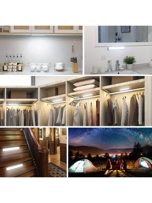 Újratölthető vezeték nélküli mozgásérzékelős LED fénycsík