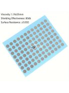 Távirányító gombokhoz használható vezetőképes szalagfoltok